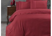 Постельное белье ранфорс delux First Choice - Dark Gala Red (Turkey), евро